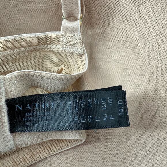 Natori Elegant Beige Bra with light Padding Underwire Support Adjustable 34DD - Picture 3 of 3
